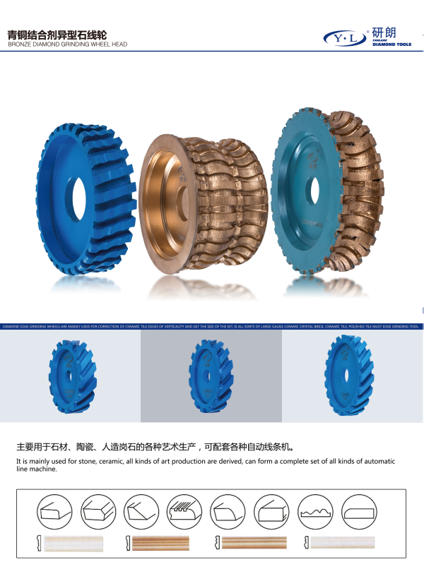 BRONZE DIAMOND GRINDING WHEEL HEAD （Support customization）