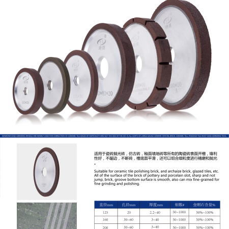 RESIN DIAMONO GRINDING WHEEL SLOT
